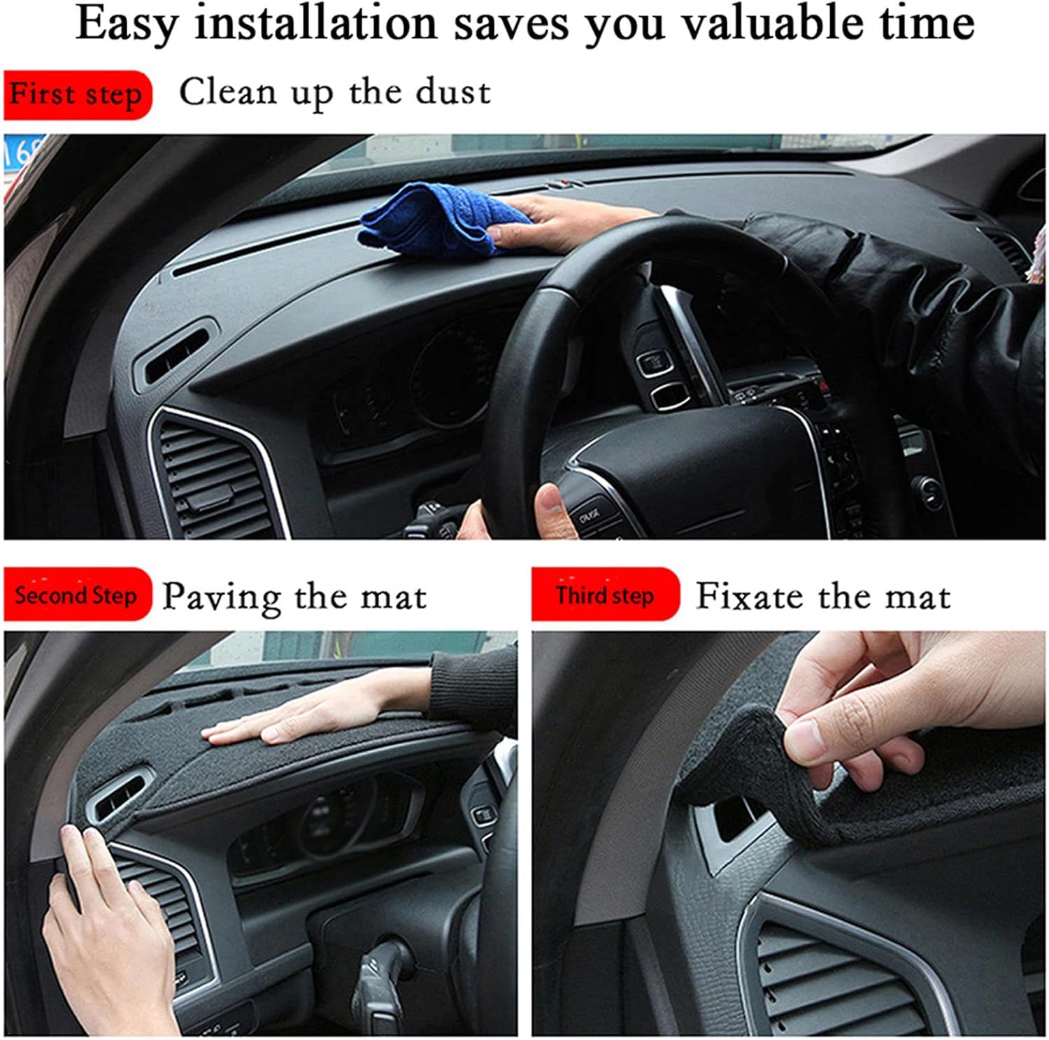 Fit for Hyundai Veracruz 2007-2012 LHD, Car Dash Cover, Anti-Scratch Non-Slip Dash Mat, Car Interior Protection