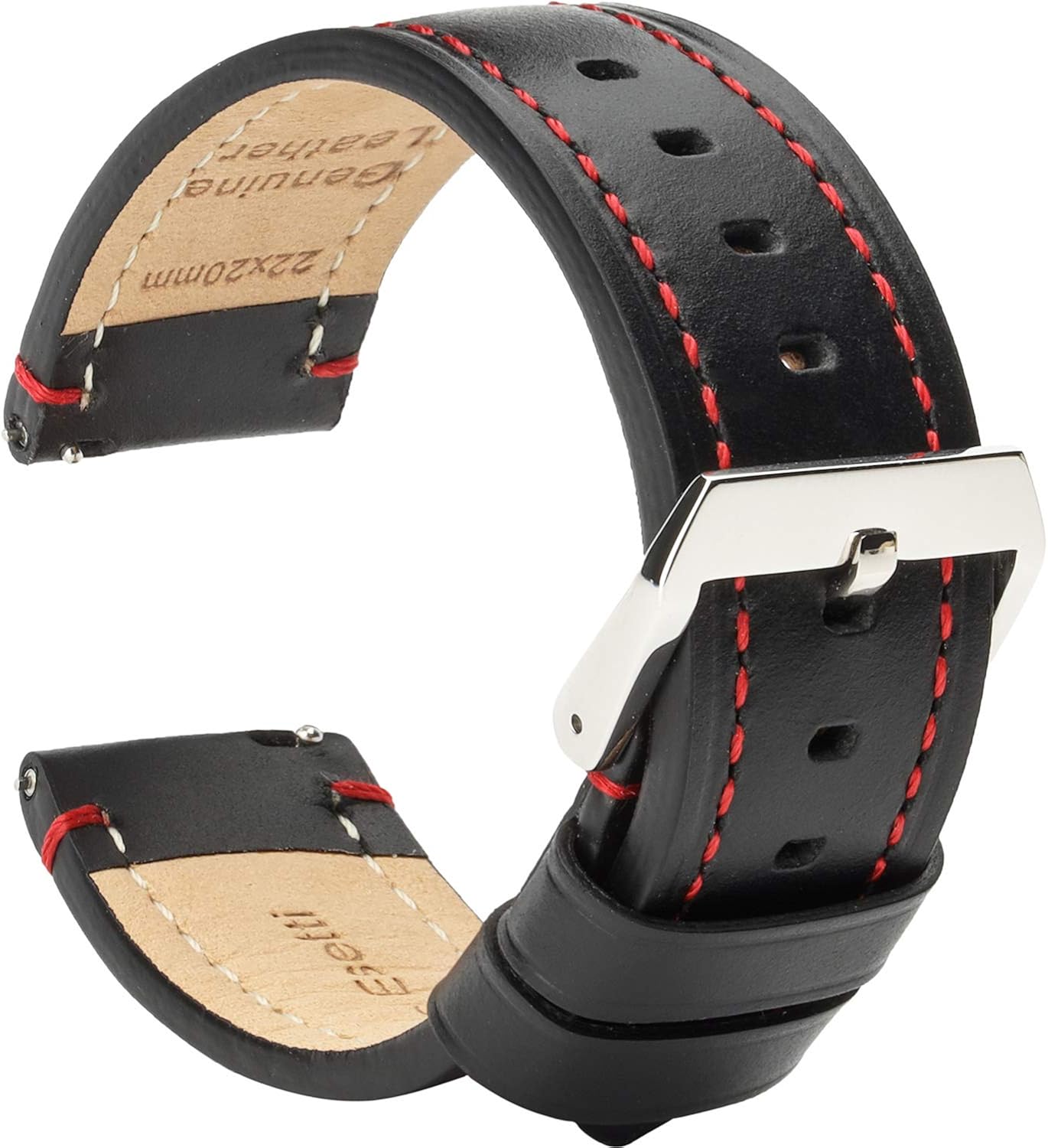 BRISMASSI ESETTI Leder Uhrenarmbänder Schnellverschluss Uhrenarmband ...