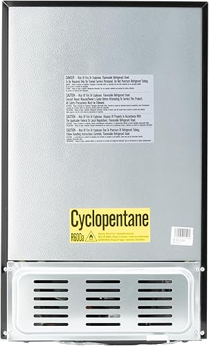 Vista 8 de RecPro Refrigerador RV de 3.3 pies cúbicos de 12 V Refrigerador de acero inoxidable sin escarcha con soporte para latas, refrigerador compacto