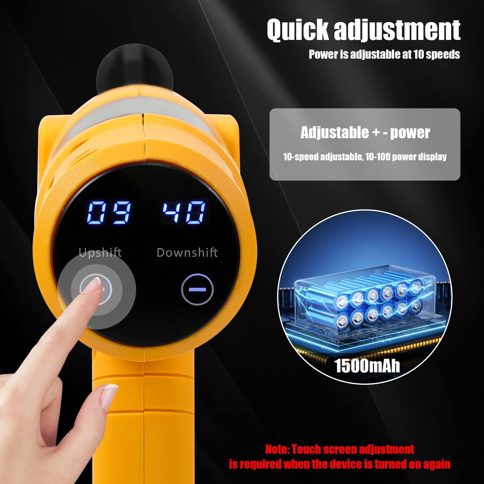 Nettoyeur Haute Pression sans Fil,65 Bar Nettoyeur Haute Pression Portable avec 6000mAh Batterie,Buse 6 en 1,Tuyau de 5M,Écran Tactile LED,pour Le Nettoyage et Arrosage (avec 2 Batteries de 6000 mAh)