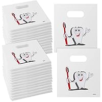 Vista 10 de Colarr 200 Bolsas Dentales para Pacientes al Por Mayor 9 x 8 Pulgadas Bolsa de Mercancía Dental de Plástico para Higienista Dentista Cuidado