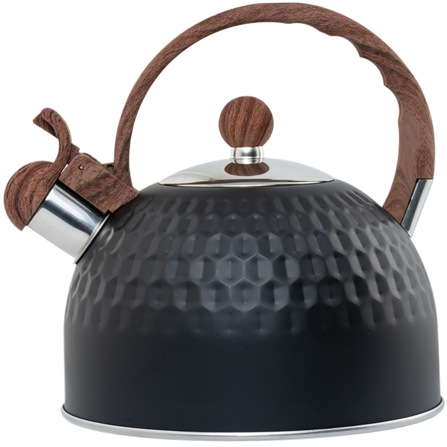 Bouilloire à thé 2,5 L en acier inoxydable martelé stovetop induction