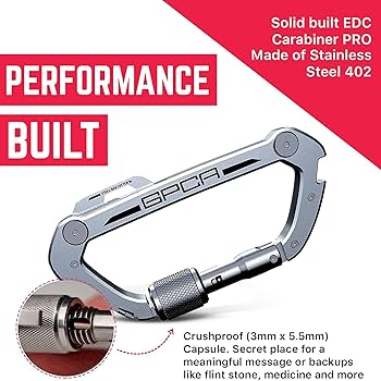 万能道具。 Amazon.co.jp: GPCA - Carabiner Keychain PRO, Heavy Duty