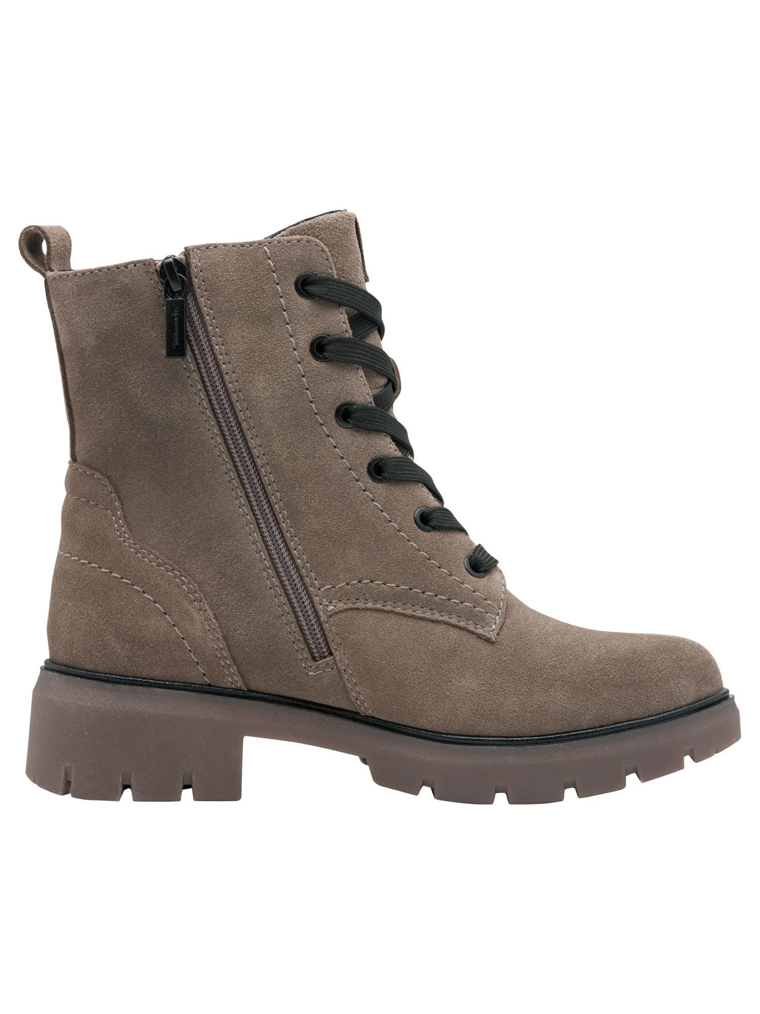 Tamaris Kobiety Tamaris Comfort Lace Boot FlatBut do środka łydki