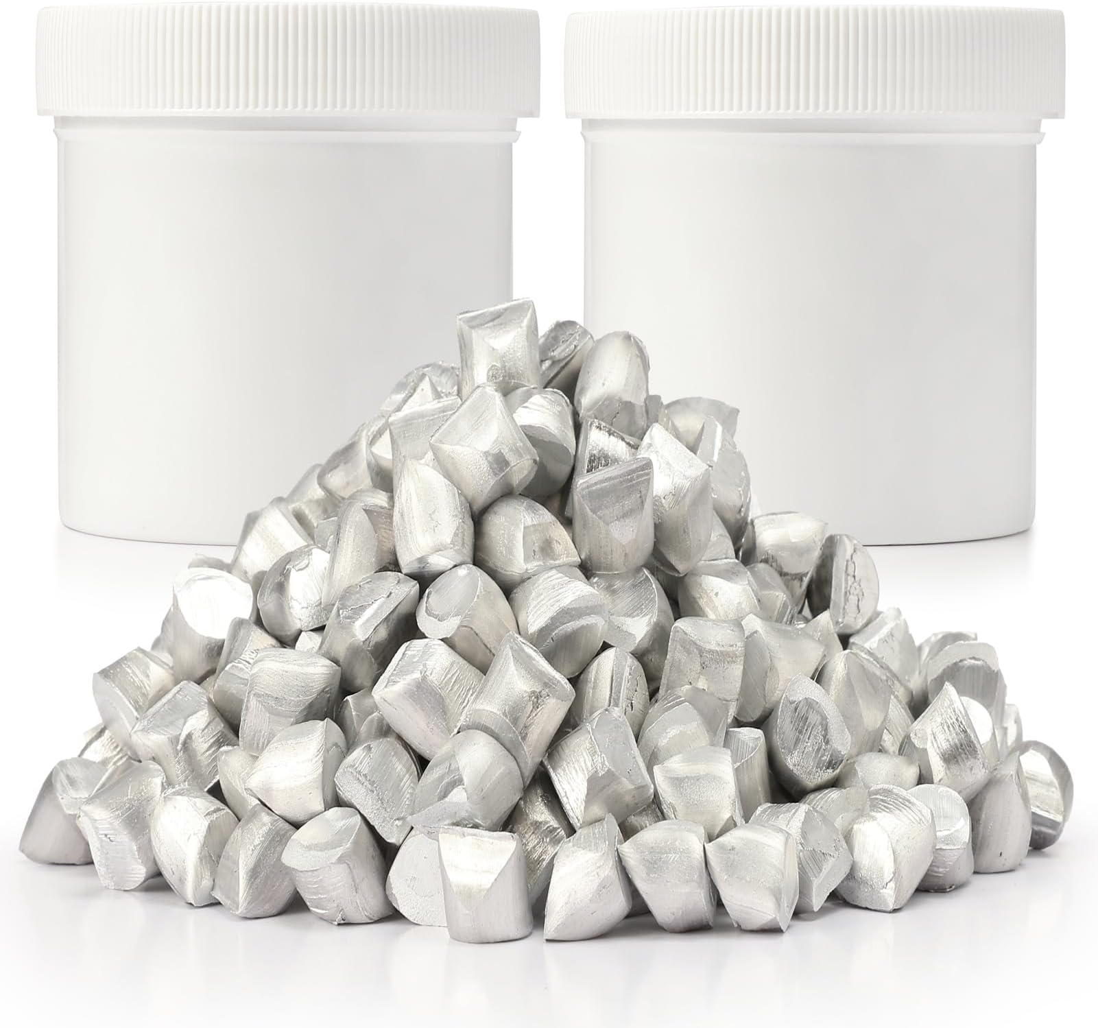 High Purity 99.6% Aluminum Chop 2 Pounds, Raw Aluminum Pellets/Granules for Metal Casting and Melting, DIY Projects, Jewelry Making, Chemical Reactions, and Household Repairs (2, Pound)