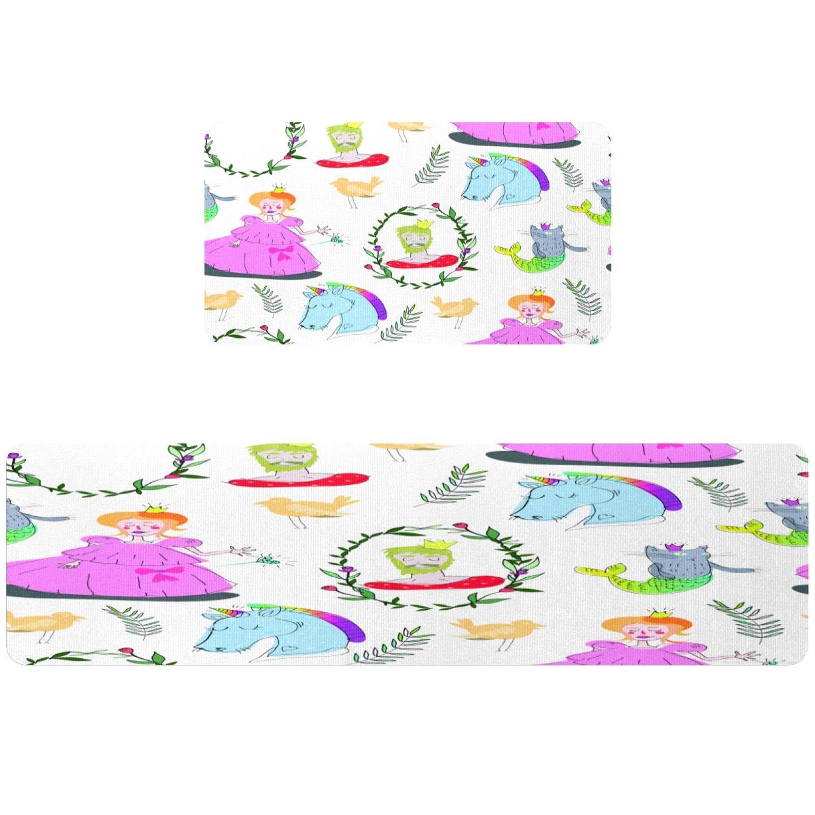 Tapete de cocina de 2 piezas absorbente para pasillos