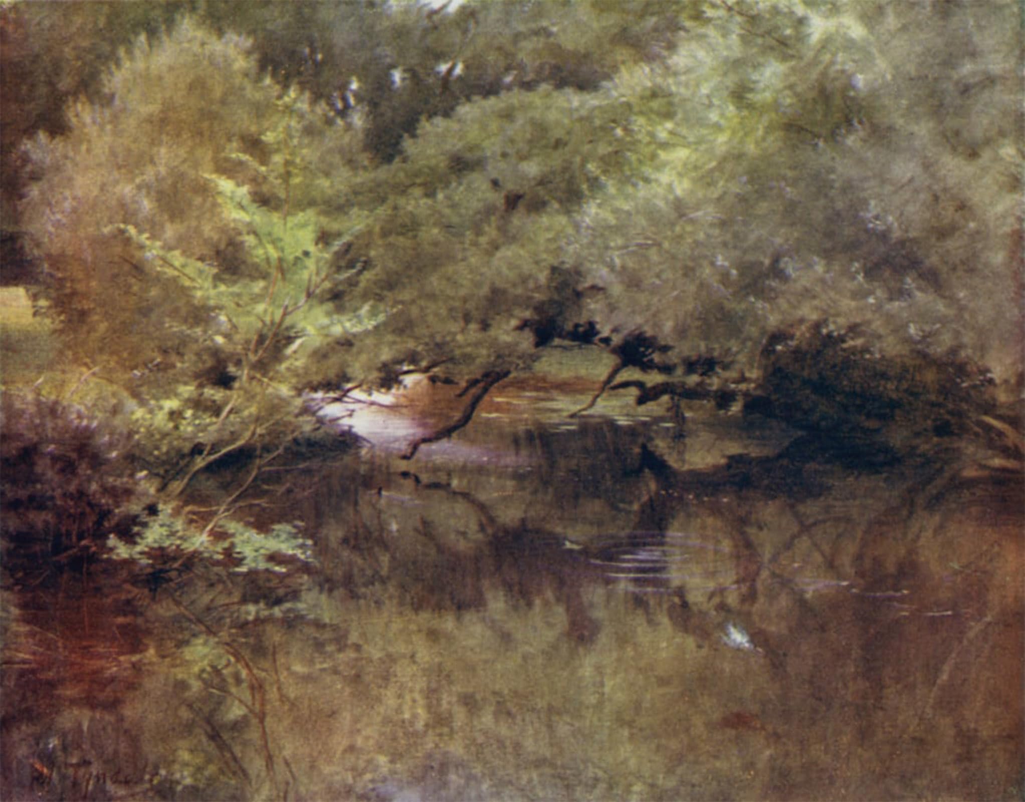 ARTXLXXBN Famous Painting Canvas Artwork Graffiti Print the New Forest the Lymington River At Royden by Walter Frederick Roofe Tyndale Portrait Canvas Image for Home Decor 60x90cm