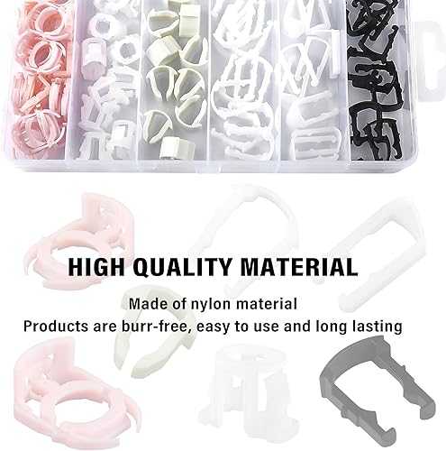 Miniatura 5 de 70 clips de línea de combustible para automóvil, kit de reparación de línea de combustible de nailon de 7 tamaños, repuesto de abrazadera de línea