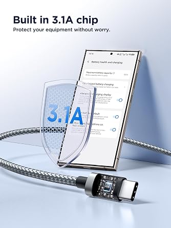 Aioneus USB C Cable 10 FT 2Pack, USB A to USB C Fast Charging Phone Charger