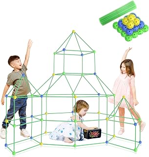 150 PCS Fort Building Kit for Kids, Forts Construction Builder for 3-14 Years Old Boys Girls Gifts Toys, Ultimate Forts Builder DIY Building Tent Educational Learning Toys for Indoor & Outdoor
