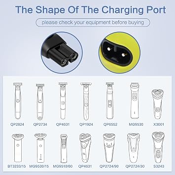 5V 2A Charger Compatible with Philips 3000X 5000X i9000 OneBlade & Shaver