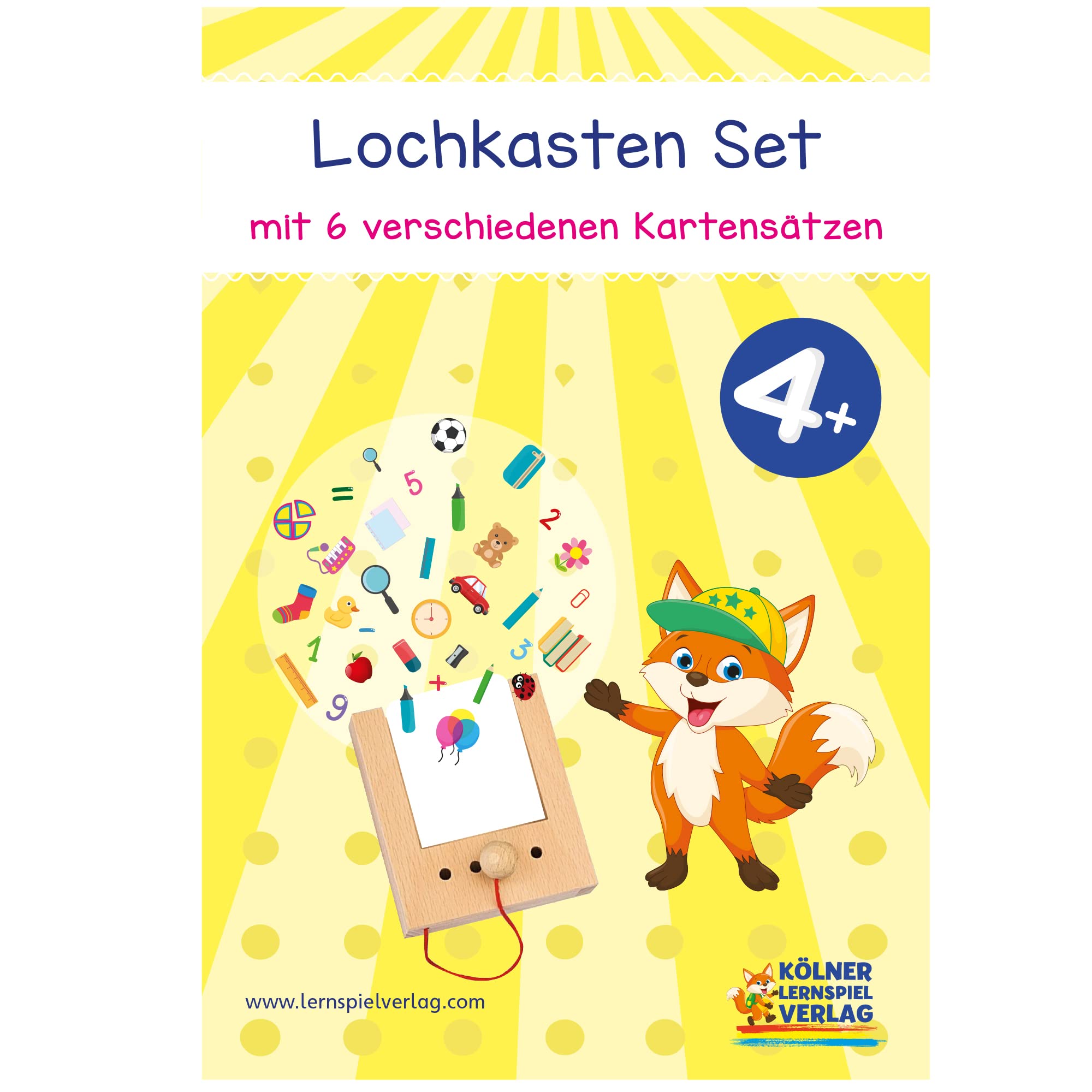 Kölner Lernspielverlag Zestaw startowy z otworami od 4 lat z 6 zestawami kart