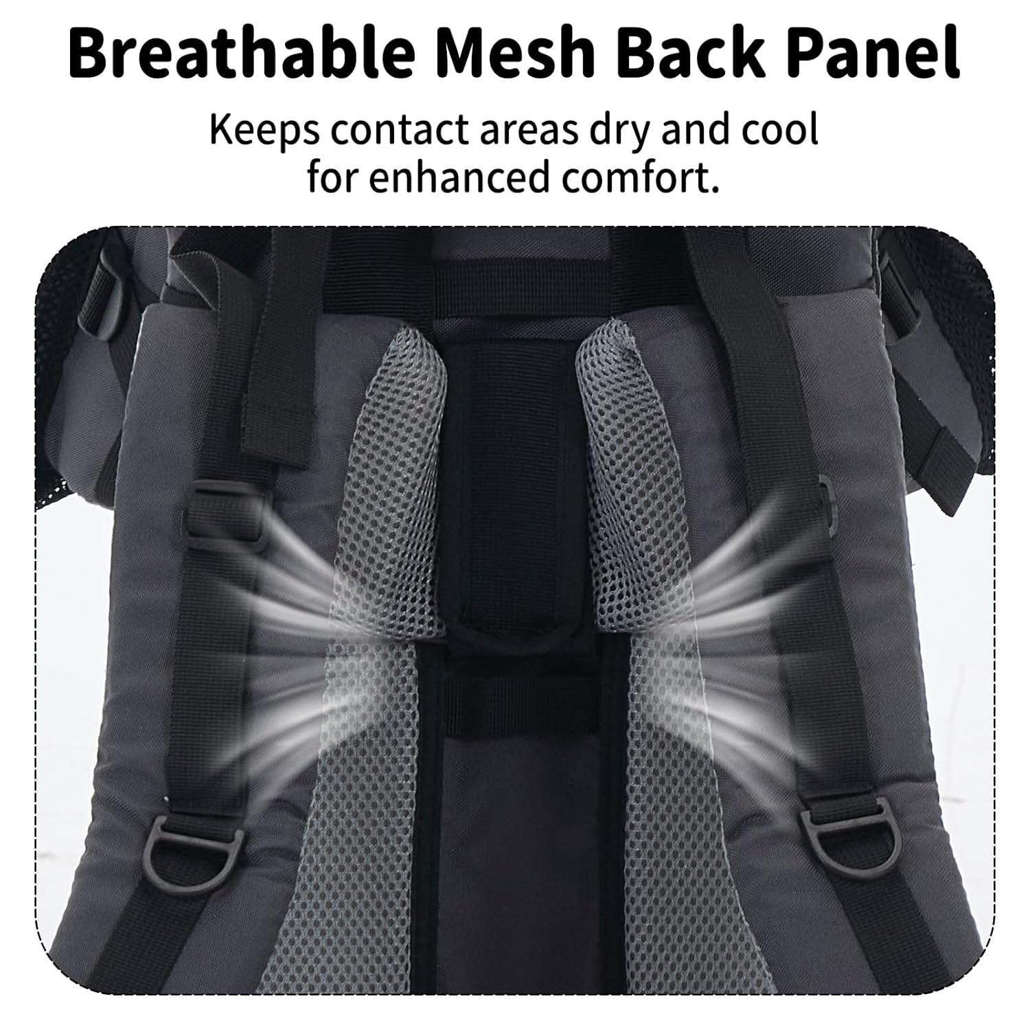 Baby Backpack Carrier for Hiking, Toddler Hiking Backpack with Rain & Sun Hood Adjustable Straps & Waist Belt Ergonomic Child Carrier Foldable Frame Lightweight Large Capacity for Outdoor Travel