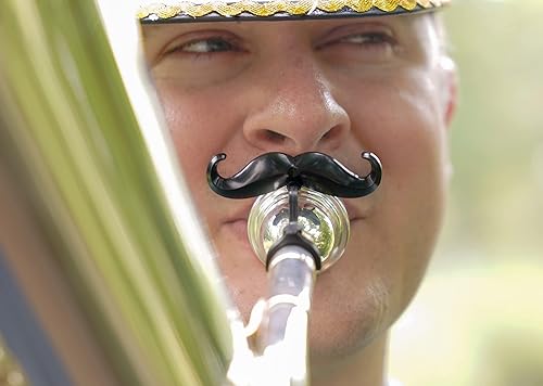 Miniatura 29 de Brasstache - Bigote con clip para boquilla de latón, accesorio de regalo para trompeta, trombón, tuba, cuerno francés, barítono, jugadores