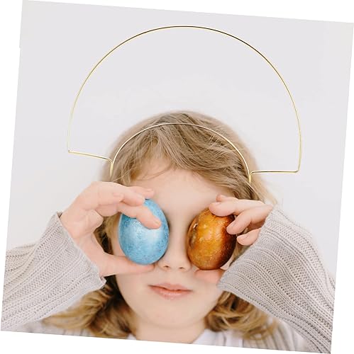 Miniatura 5 de NOLITOY 2 unidades de Nuestra Señora Tiara Angel Nupcial Oro Diadema Cremallera Tie Spiked Diadema Diadema Diosa Diadema Nupcial Dorado