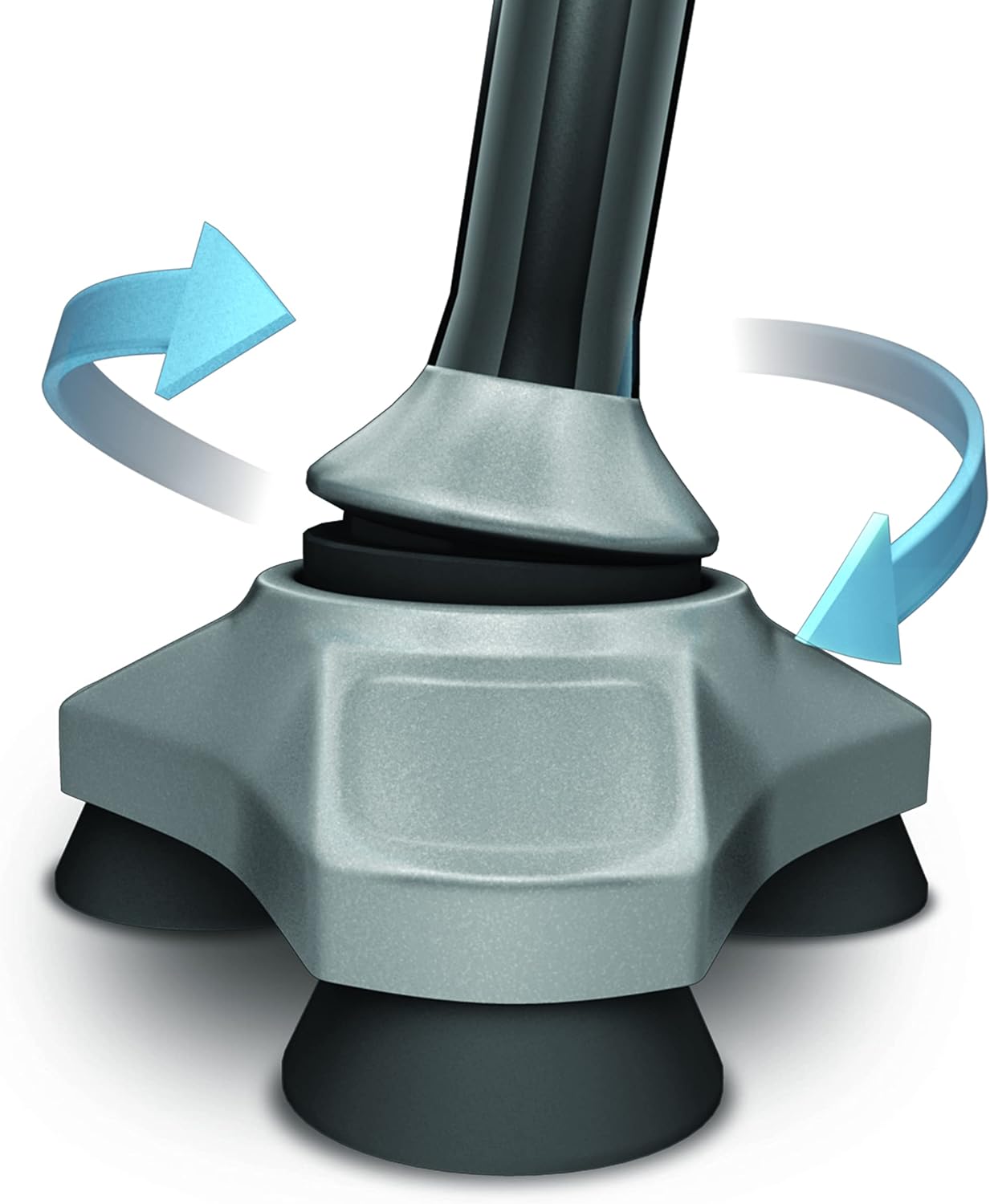 HurryCane Go HCANE-BK-G2 Walking Stick with T Handle, Black : Health & Household