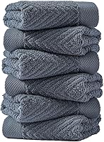 Vista 16 de sense gnosis Juego de 2 toallas de mano amarillas de tejido a rayas, 100% algodón de rizo súper suave, altamente absorbente, toalla facial