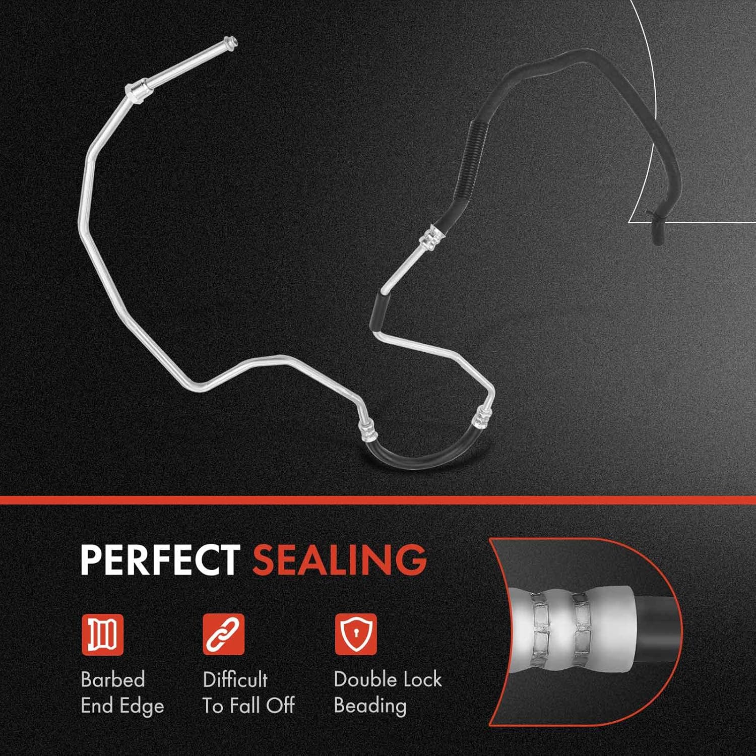 A-Premium Power Steering Return Hose Line Assembly Compatible with Buick LaCrosse 2012 2013 2014, 3.6L, Cooler To Reservoir