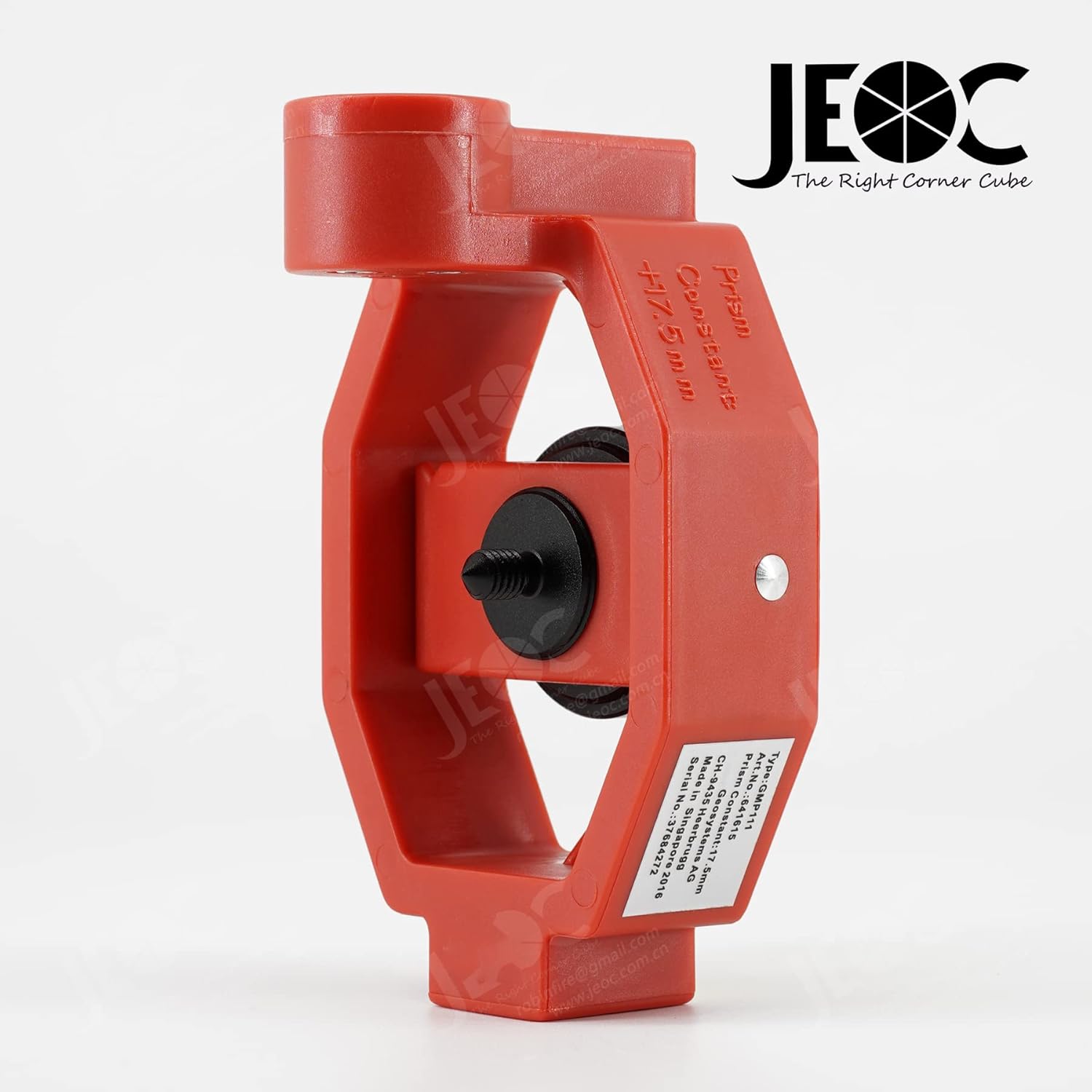 JEOC Mini Prism Reflector GMP111/GMP111-0 with 4 Rods, Surveying Peanut for Swiss Style Total Station, 0mm / +17.5mm Offset (+17.5mm Offset GMP111)