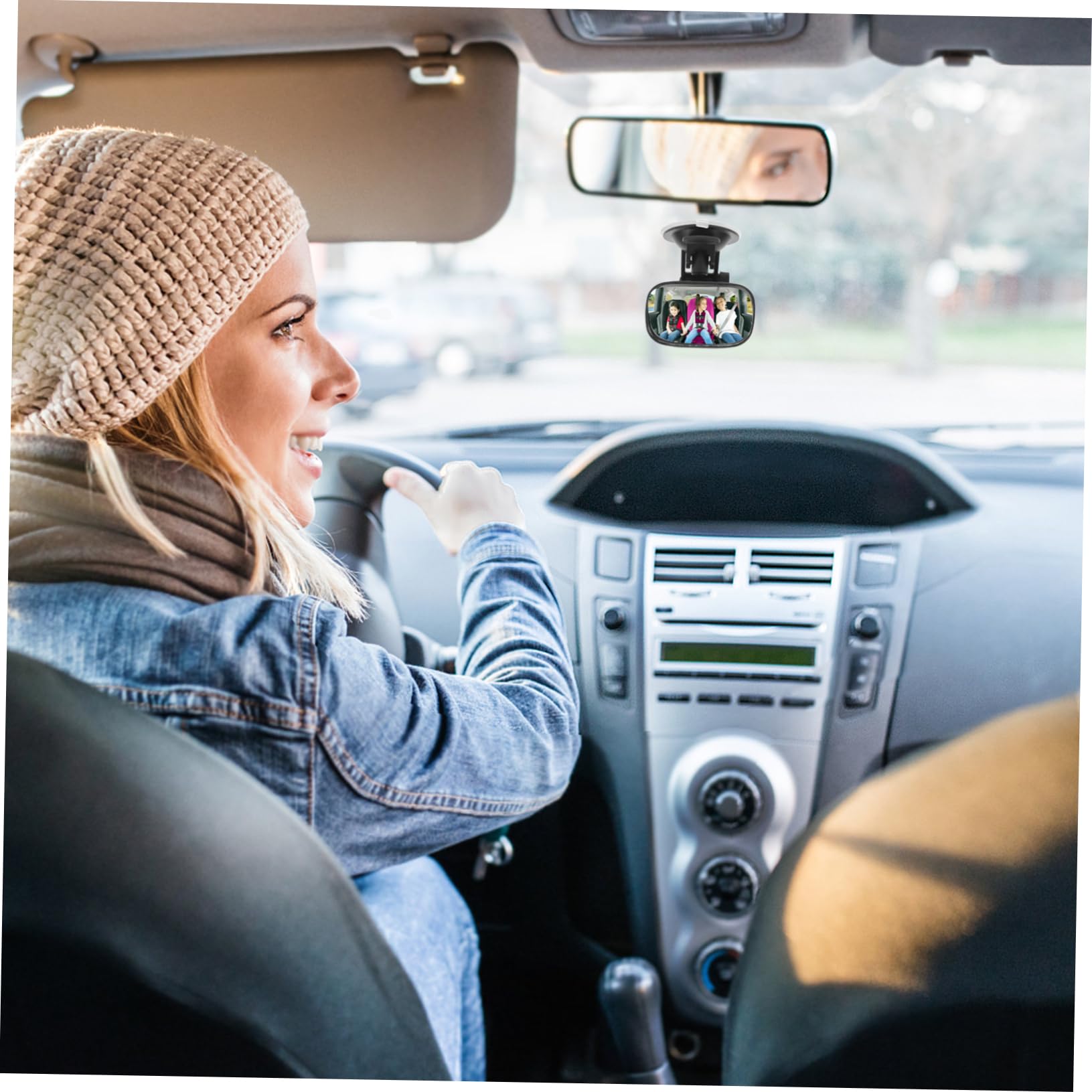 Gatuida 5 Piezas Espejo Retrovisor Para Niños Asiento De Bebe Espejo Del Asiento Para Bebe De Coche De Coche Infantil El Plastico