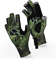 Vista 25 de KastKing Sol Armis - Guantes de protección solar UPF50+, guantes de pesca, protección UV, protección solar para exteriores, kayak, remar A: Silver