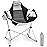 KingCamp Hammock Camping Chair, Swinging Portable Folding Camp Chairs for Adults 400lbs Heavy Duty Foldable Oversized Rocker with Aluminum Alloy Frame Cup Holder Pillow for Outdoor Beach Patio Sport