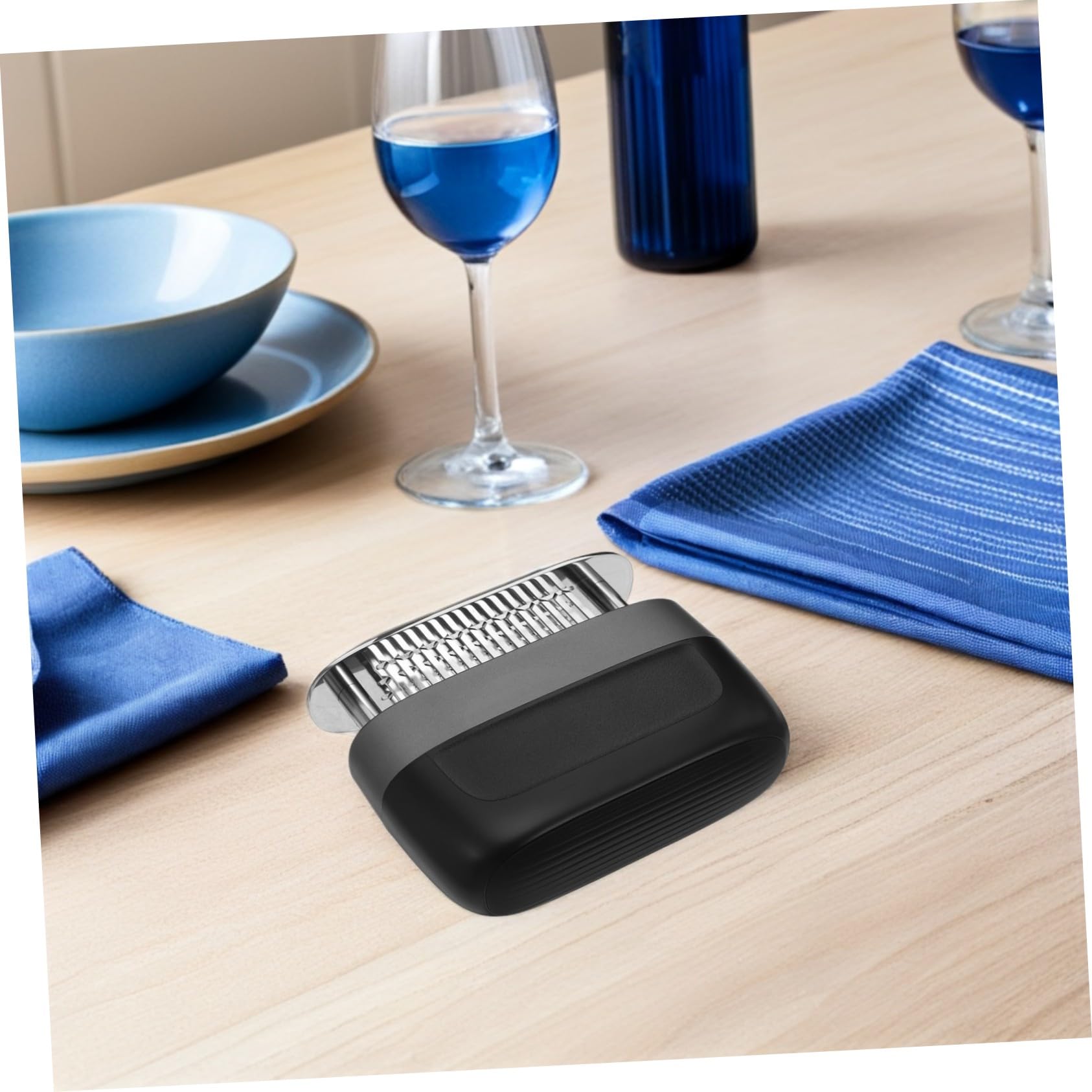 Alipis Herramienta para Ablandar Carne Agujas Ultra Afiladas Ablandador De Carne De Acero Inoxidable Pavo Pescado Uso Cocina Ablandador De Filetes Casero