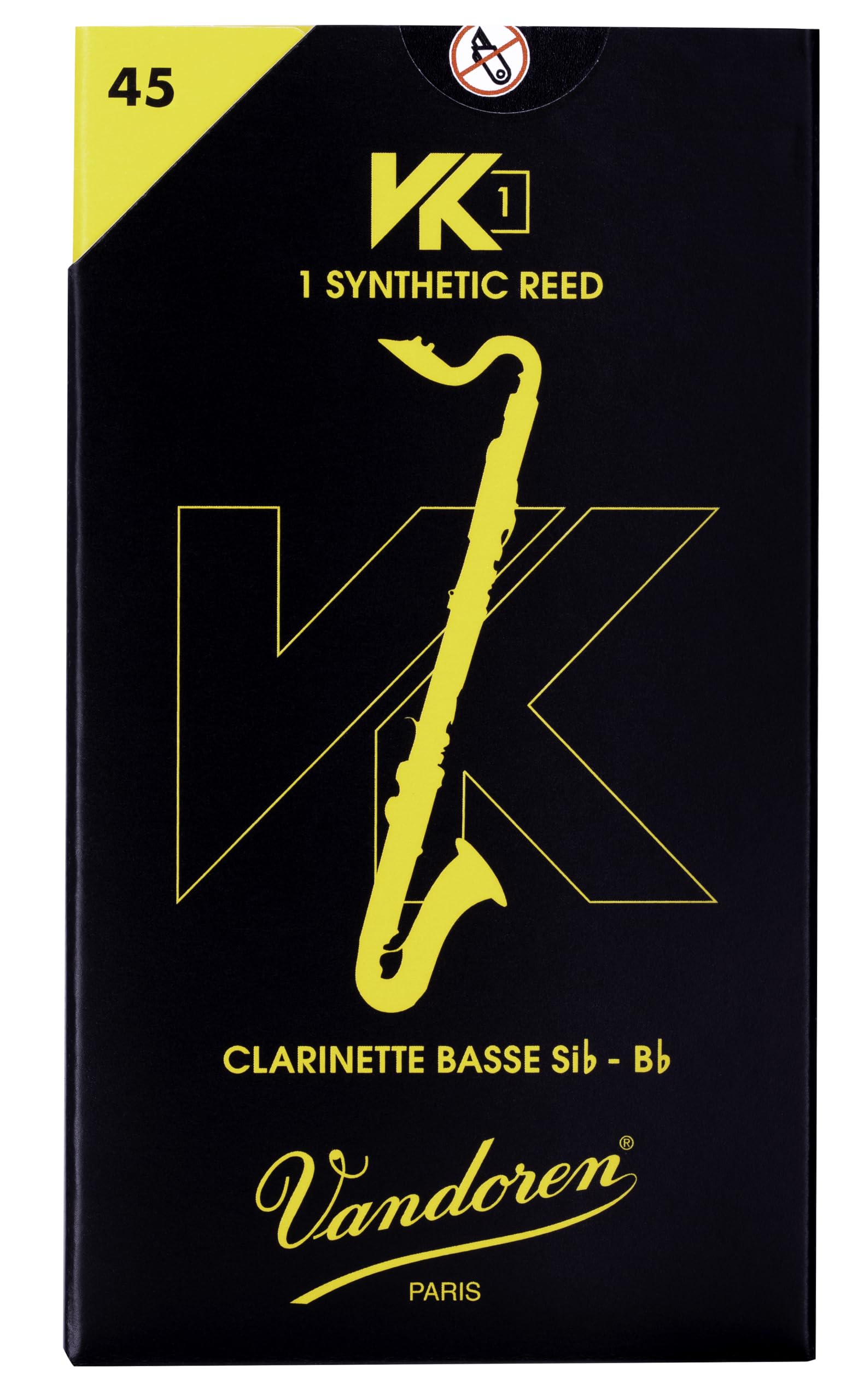 Vandoren Ancia sintetica per clarinetto basso VK1, forza 45