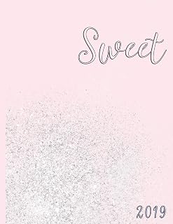 Sweet in Pink with a Soft Spray of Glitter: 2019 Schedule Planner and Organizer / Weekly Calendar