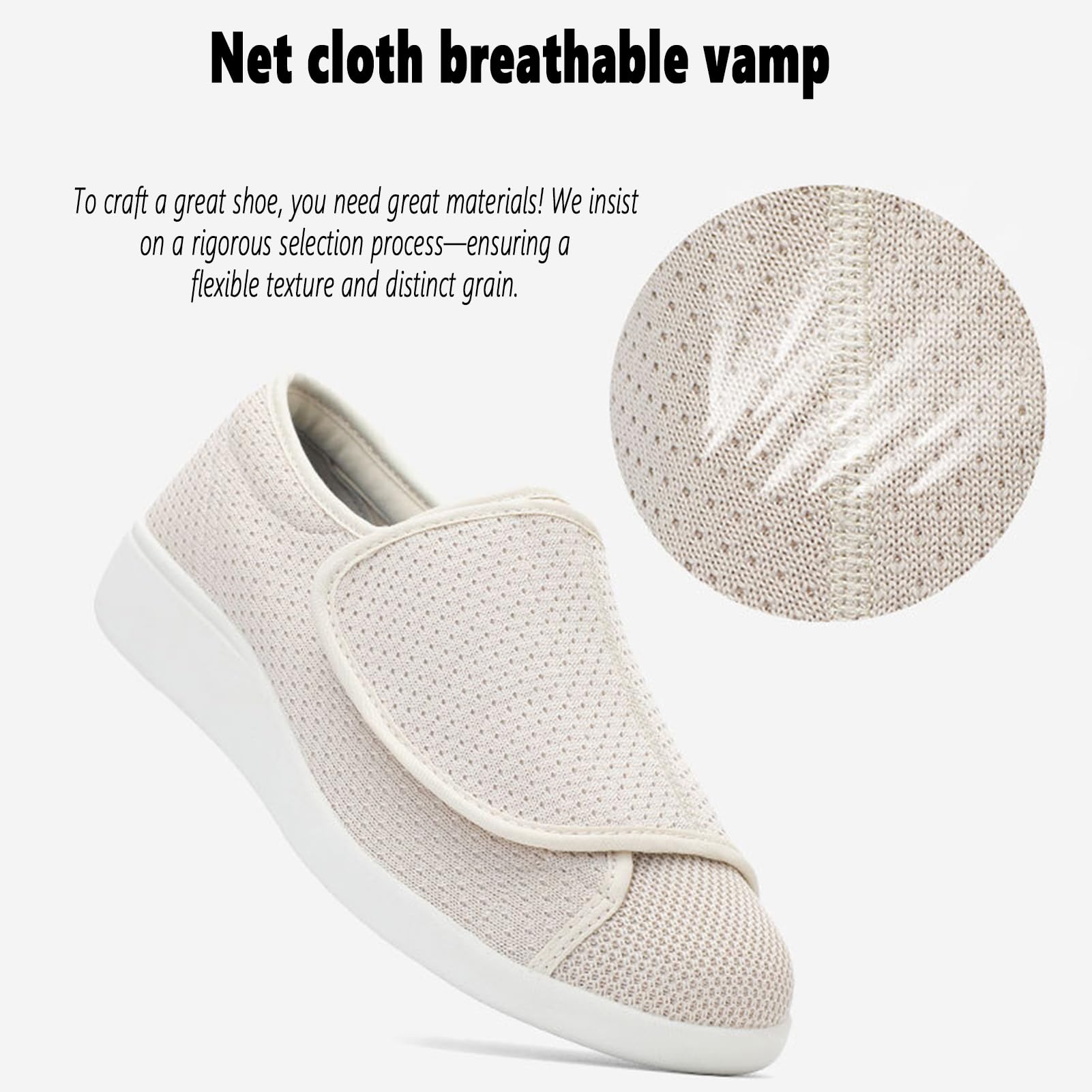 Calzature Diabetici Uomo Donna Calzatur Terapeutiche, Scarpe Alluce Valgo, Calzature Sanitarie Antiscivolo, Calzatur Riabilitative Regolabili, Scarpe Casual Anziani Piedi Gonfi