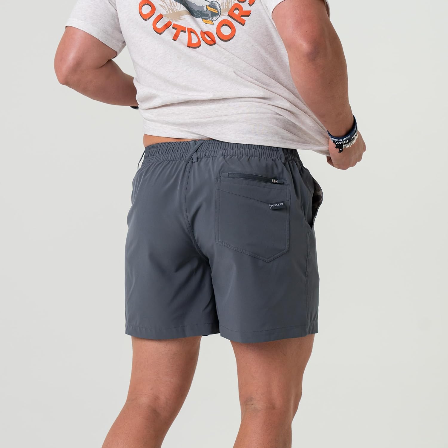 Burlebo Men’s 5.5 Inch Everyday Shorts – Lightweight Stretch Casual Athletic Shorts with Pockets - Image 2