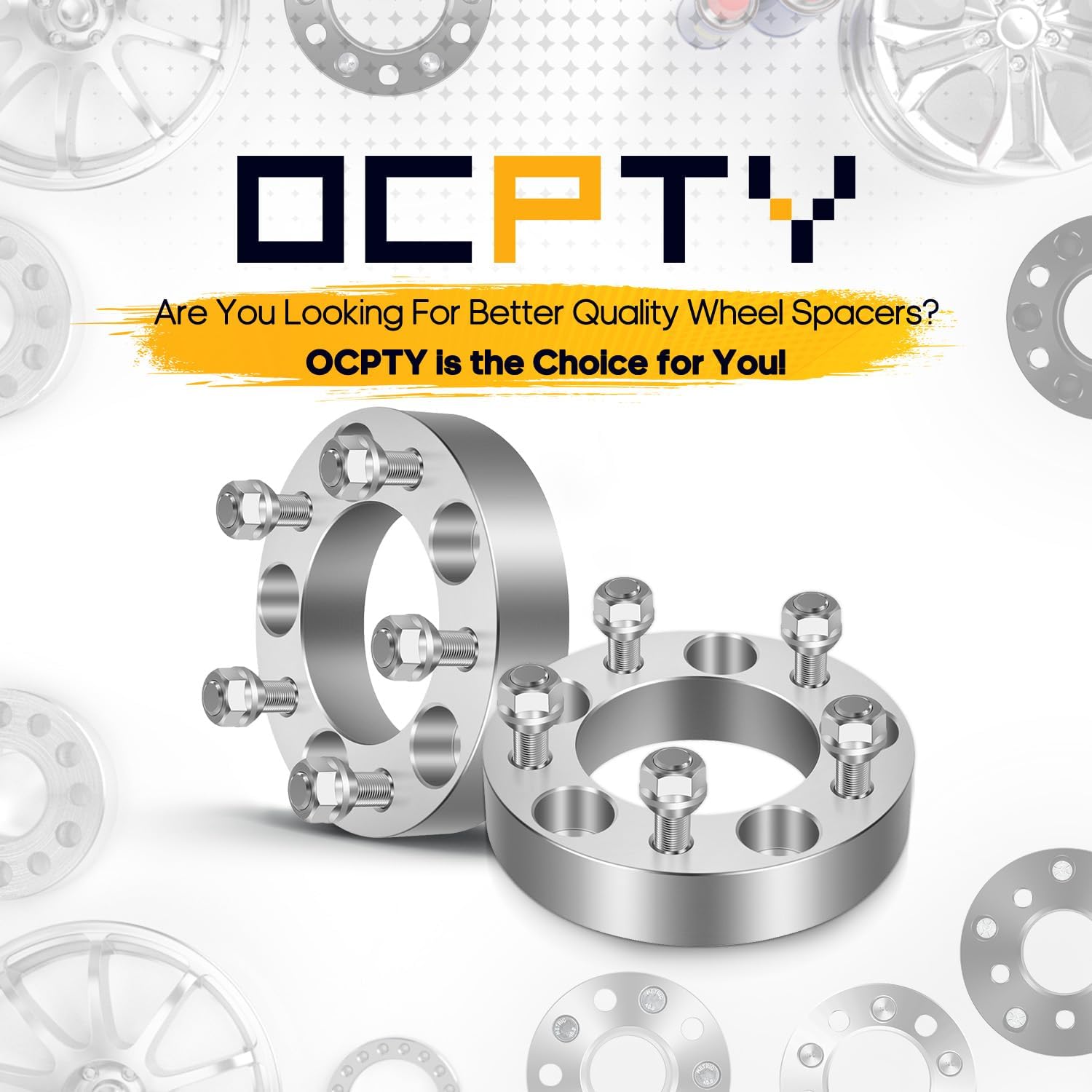 OCPTY 5x4.75 Wheel Spacers Adapters 1.25 inch Real Forged Spacers with 12x1.5 ThreadSize 87.1mm Hub Bore fits 2004-2009 for XLR 2PCS
