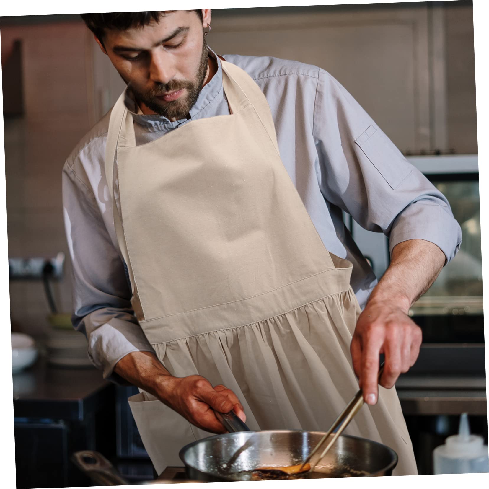 Cabilock Delantal Chaleco De Cocina Delantales Chaleco De Mujer o Rucking Para Mujer o De Trabajo o Recortado Para Suministro De Cocina Accesorio Para Hornear