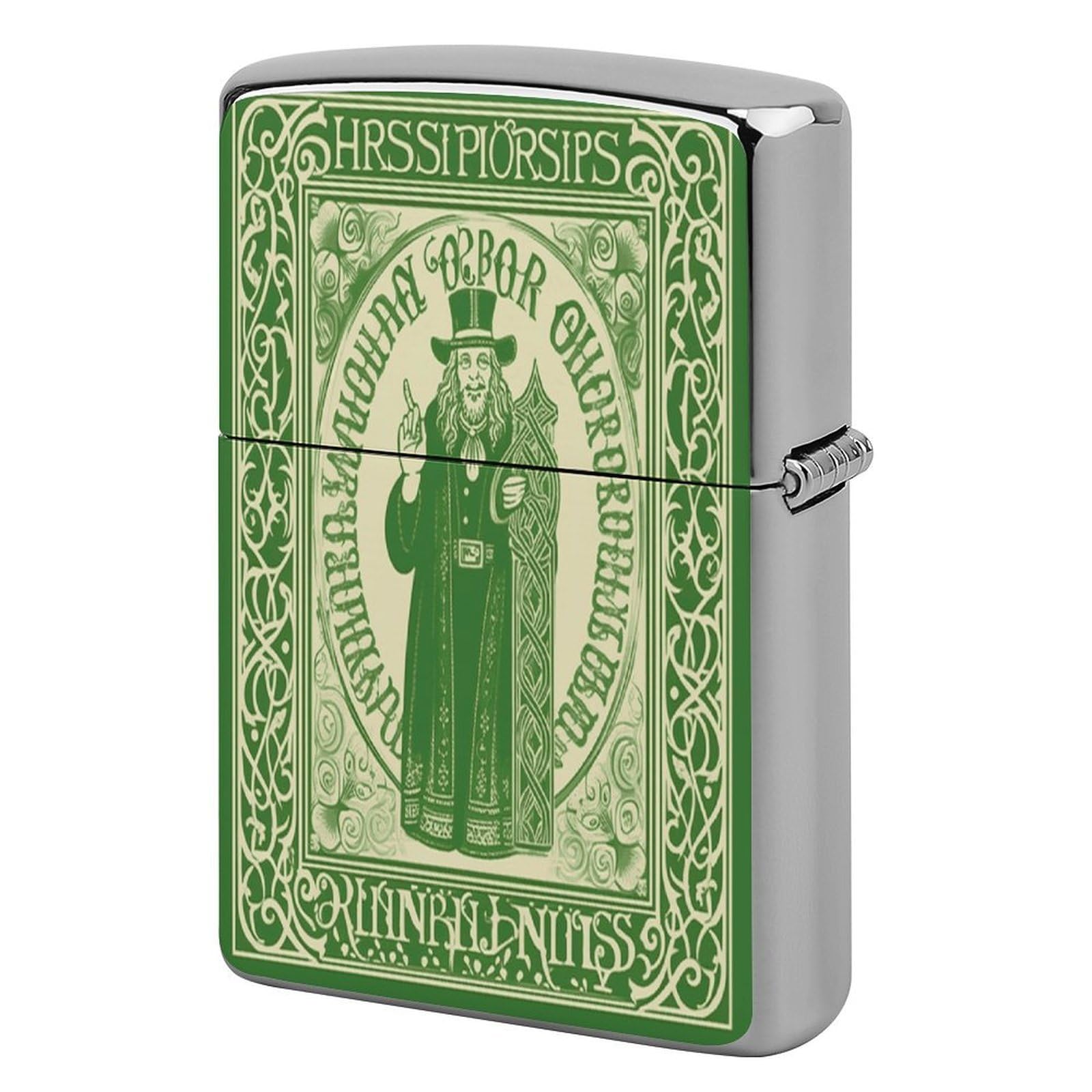 Fodpand Style Irish Blessing St Patrick's Day Metal Lighter Case Cover Lighter Sleeve