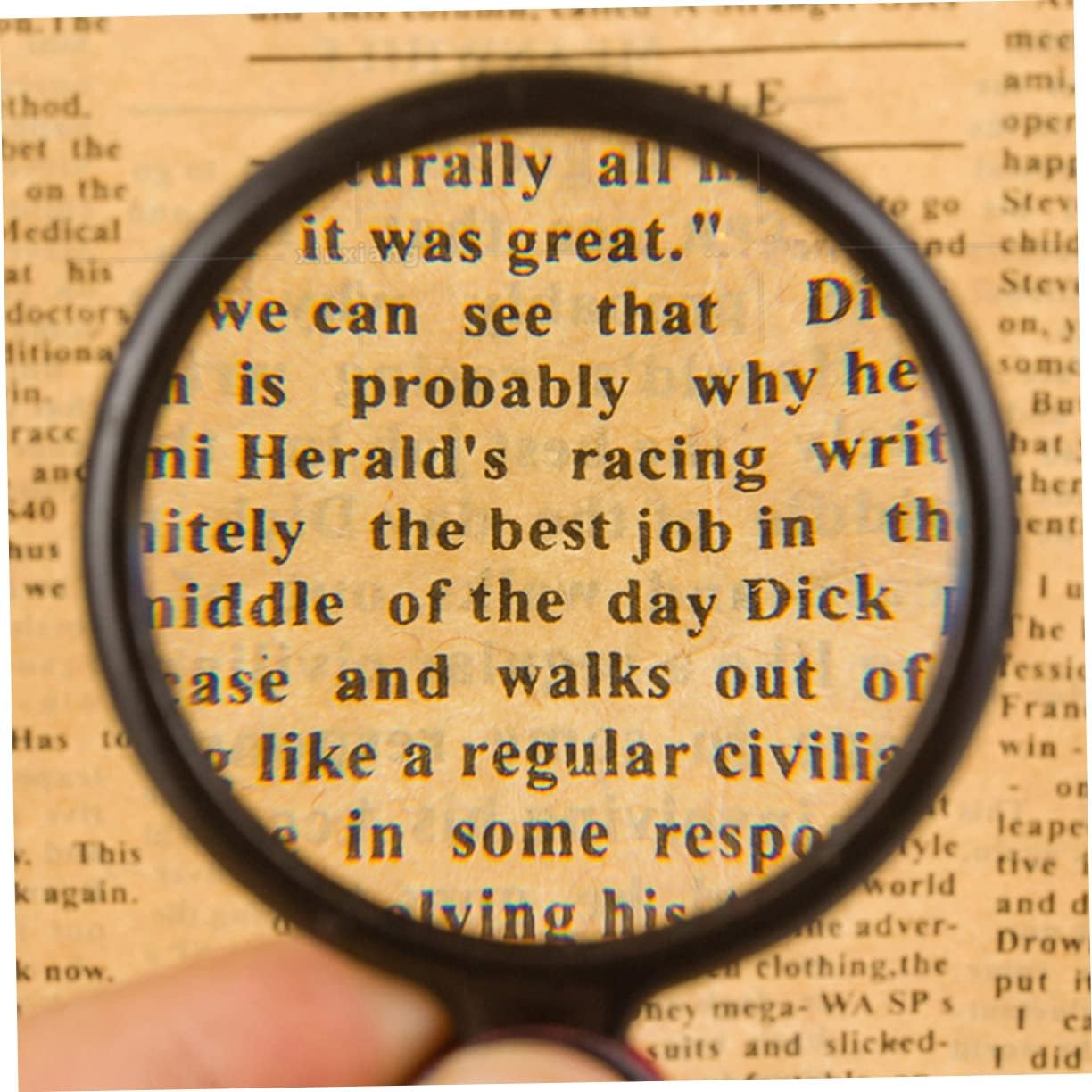 8pcs Folding Magnifying Glass Protective Case for Reading Hobbies and Inspection Portable Lens Magnifier for Jewelry Maps