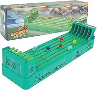 Jogo de corrida de cavalos, corrida de cavalos elétricos, jogos de mesa com 6 cavalos, mini jogos de mesa portáteis divertidos para festas noturnas em família