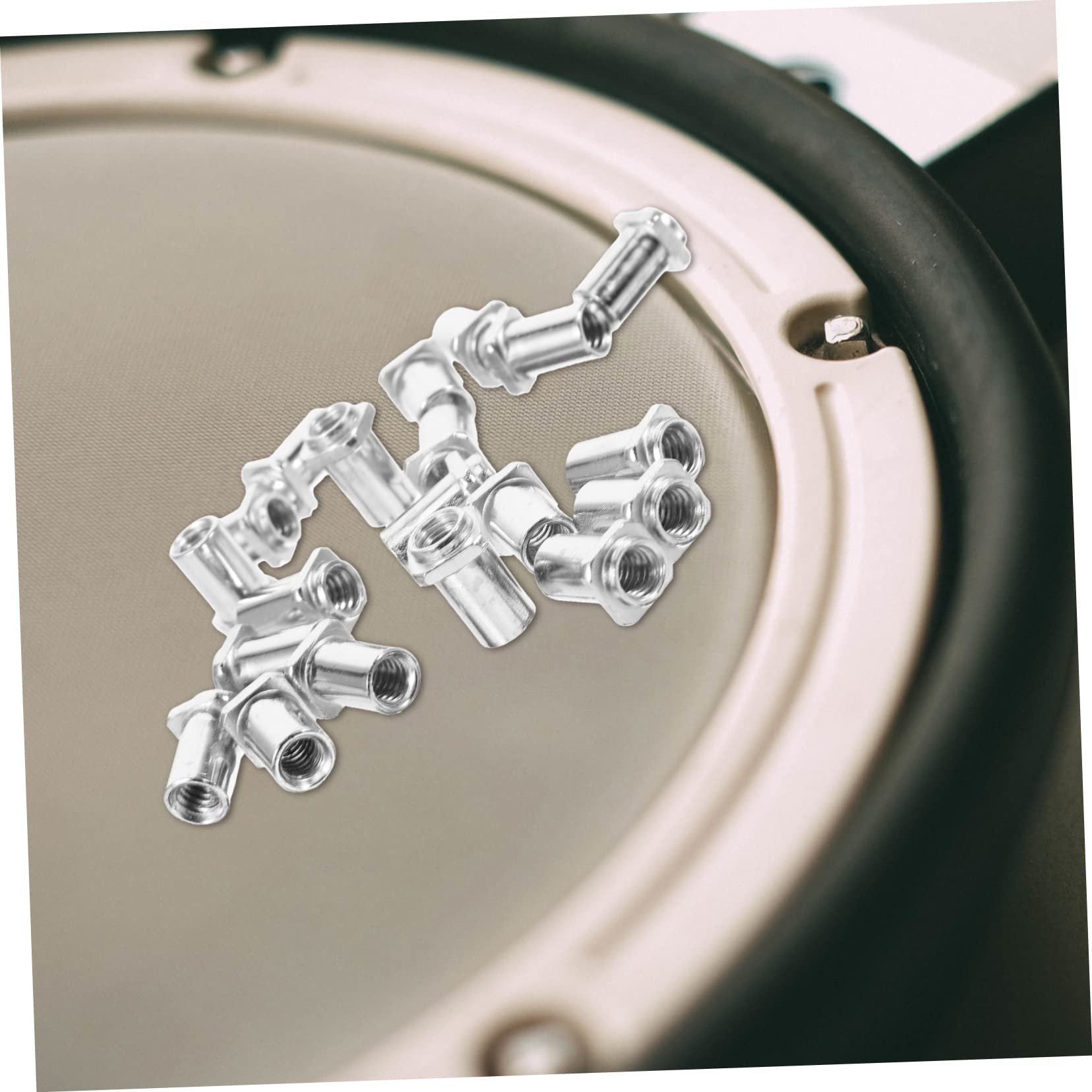 NULYLU Floor Drum Spare Parts 6mm Swivel Nuts Replacement Drum Lug Nuts High Durability