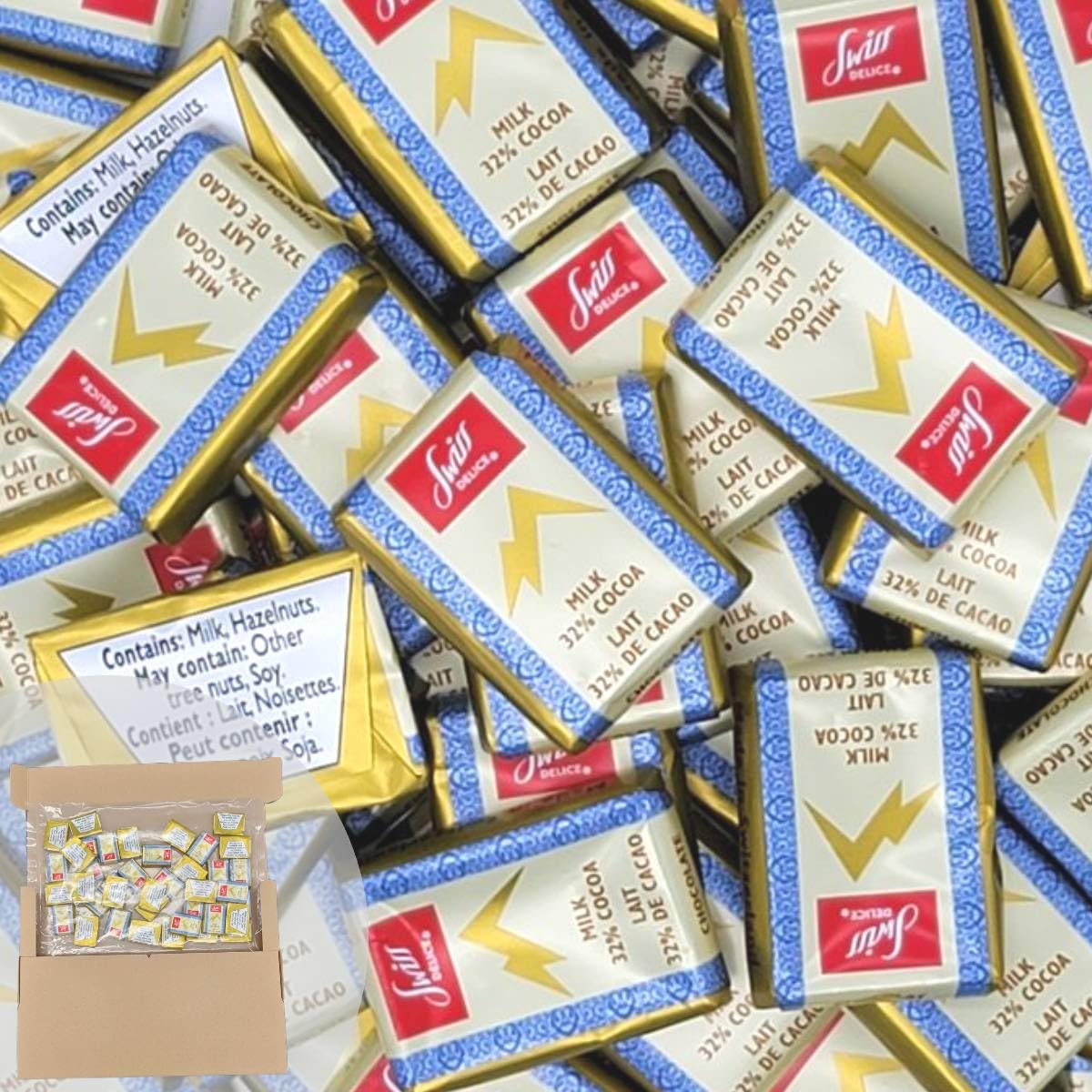 Amazon | スイスデリス ミルクチョコレート 40枚 スイス産 カカオ32