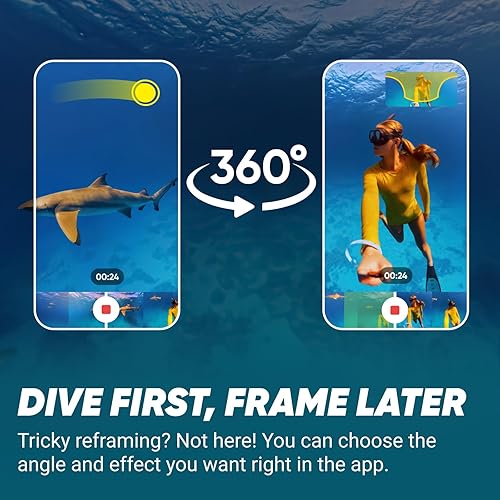 Miniatura 4 de Insta360 X4 Paquete de buceo invisible - Cámara de acción impermeable 360 de 8K, video de gran angular 4K, palo invisible para selfies, protectores