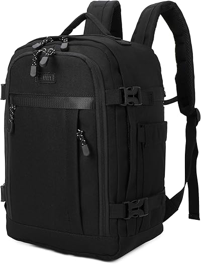 Ryanair-Easyjet Cabin 40 x 20 x 25 cm (20 L) | Zaino gives air travel | Borsa da Cabina Zaino per Uomo e Donna da Lavoro Lavoro Viaggio e Trekking Scuola (NERE)