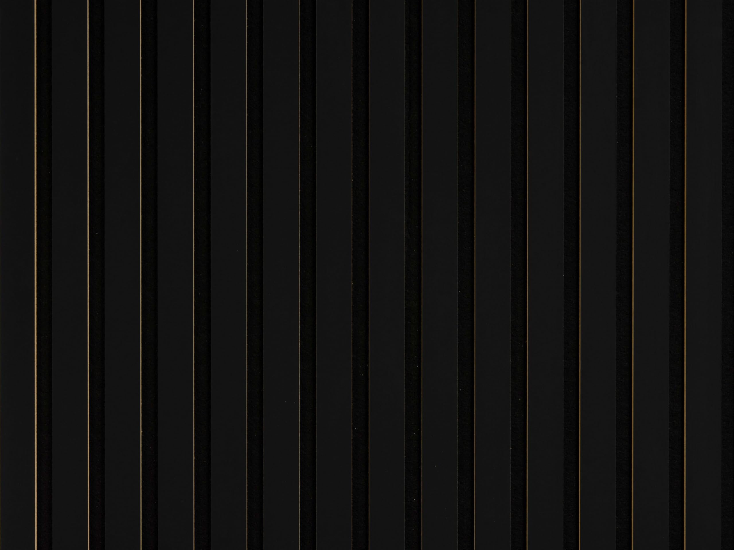 Panneaux Acoustiques Tasseaux Bois – Noir Mat – 240 x 60 cm – 11 mm – Lot de 4 – 5,76 m² – Décoration Murale & Isolation Phonique