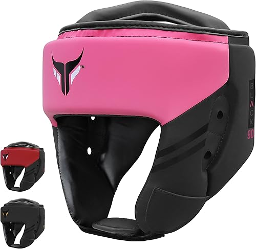 Miniatura 8 de Mytra Fusion Casco de boxeo - Equipo de combate con correa ajustable MMA, Muay Thai, Kickboxing, artes marciales, karate, equipo de cabeza