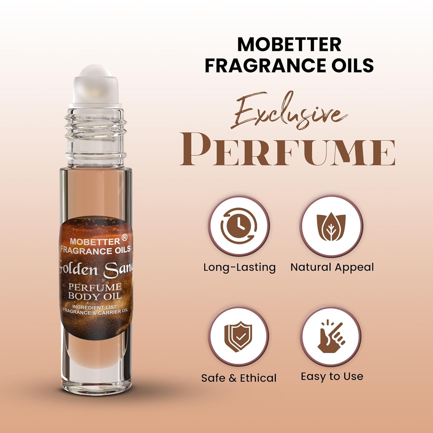MOBETTER FRAGRANCE OILS Golden Sand Perfume Fragrance Body Oil - Image 2