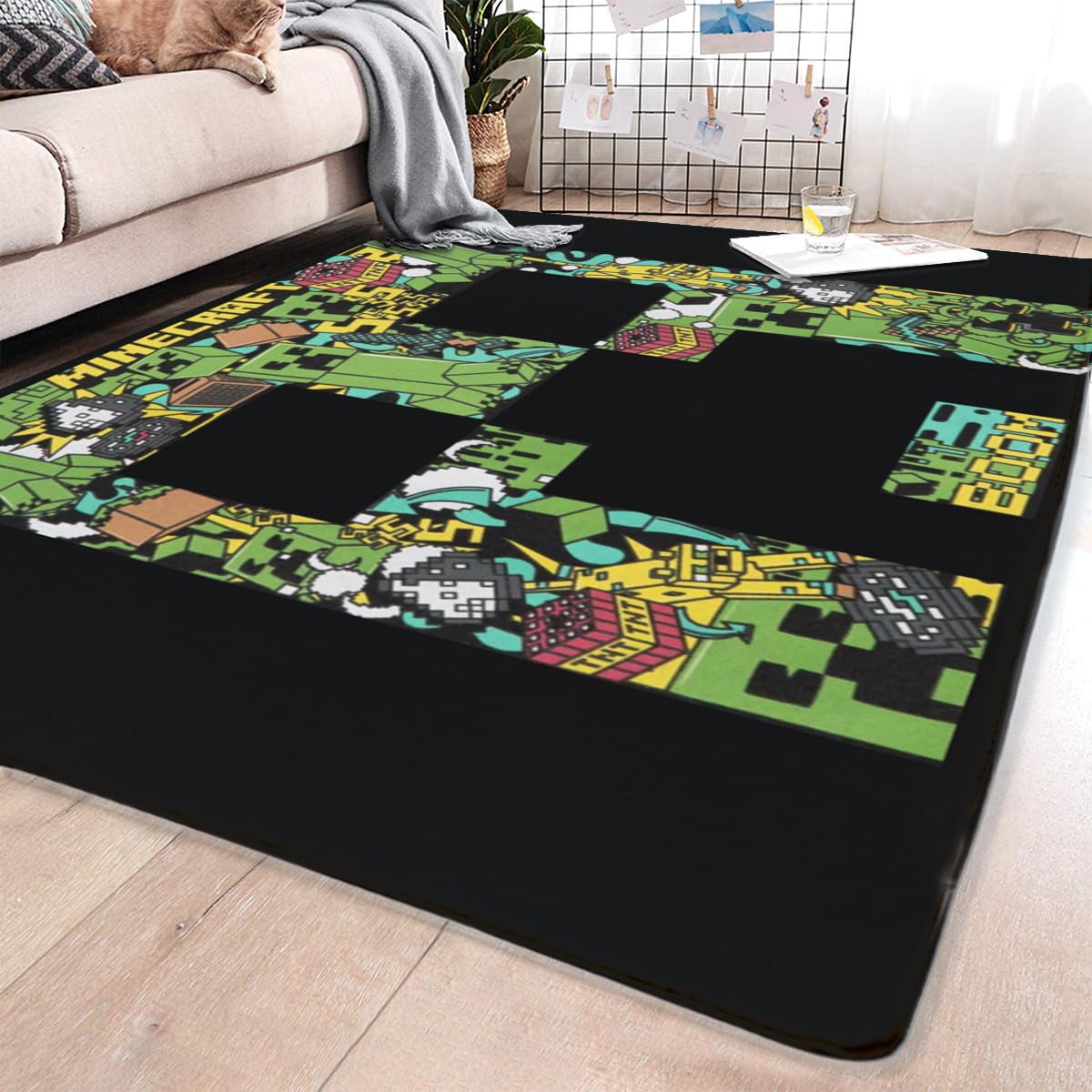 マイクラ　ルームマット　絨毯 Amazon | マイクラ カーペット ラグ ラグマット 洗える シャギー