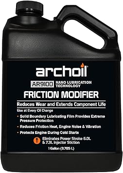 Archoil AR9100 Oil Additive 1 Gallon for All Engines - Power Stroke Stiction Treatment, Friction Modifier, Anti-Wear Protection