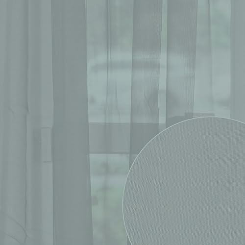 Miniatura 6 de Juego de 2 cortinas transparentes con bolsillo para barra, 54 pulgadas de ancho x 63 pulgadas de largo, cada pieza (108 x 63 pulgadas cada juego),