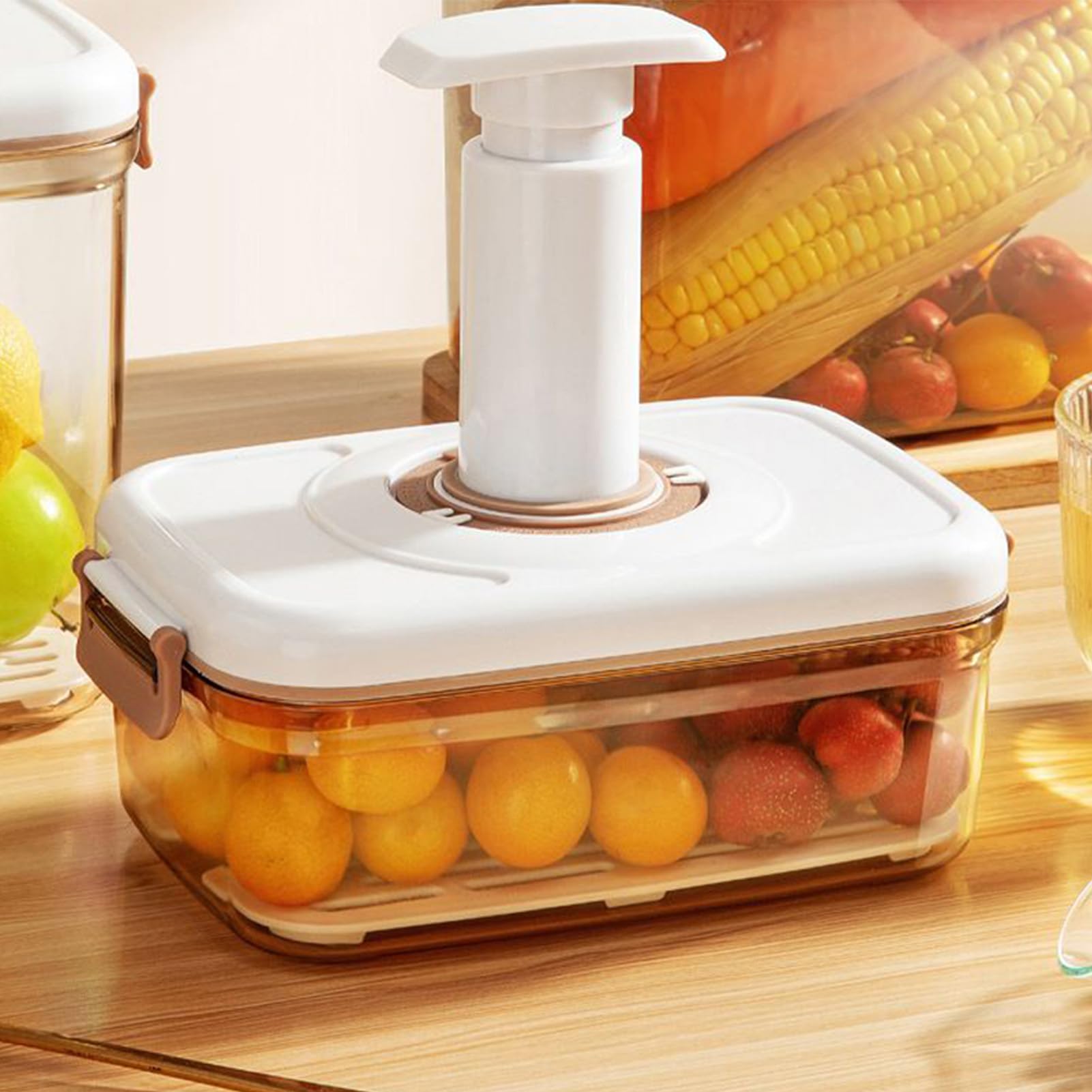Contenitore Stoccaggio Alimenti Barattolo Ermetico Frigo | Contenitori per Conservazione Sottovuoto Per Casa Appartamento Cucina Dispensa Pranzo Spuntino Ufficio Ristorante Viaggio