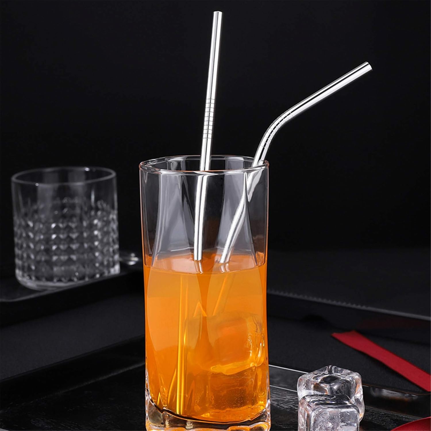 Frее Shірріng Ovеr $50 Kirecoo Travel Utensils with Case - Reusable Portable Travel Cutlery Set with Knife Fork Spoon Chopsticks Cleaning brush Metal Straws, Stainless steel Flatware set for Office Lunch Box