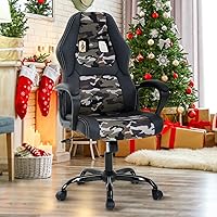 Vista 14 de Silla ergonómica de oficina, silla de escritorio barata, silla de juegos de PC de malla con soporte lumbar, respaldo alto ajustable, silla