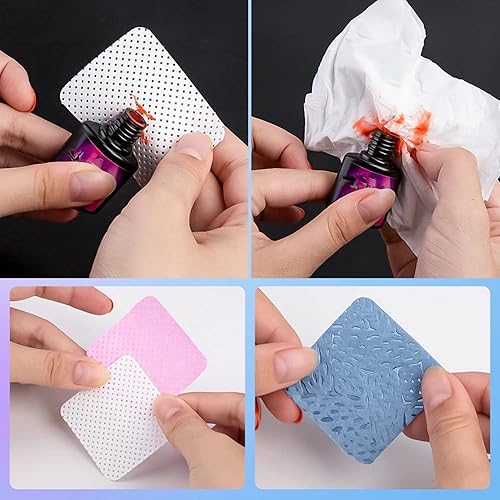 Miniatura 3 de Yimart - Toallitas sin pelusas, 180 toallitas de uñas sin pelusa, removedor de esmalte de uñas de gel suave, almohadillas removibles de extensiones